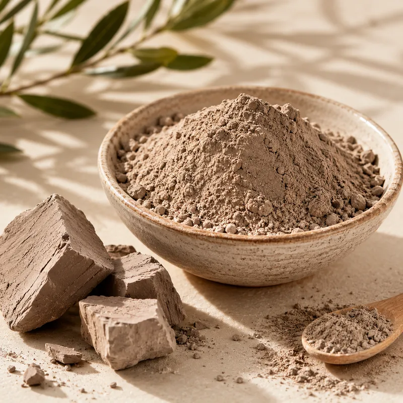 Moroccan ghassoul (rhassoul) clay